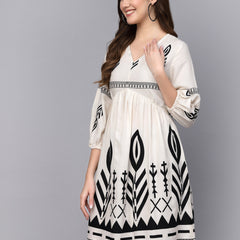 Stylum Women's Printed Rayon Flared dress (DRSGRACE)