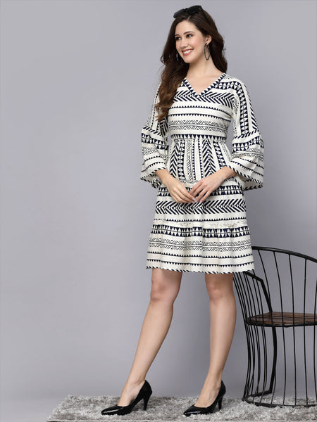 Stylum Women's Printed Rayon Tiered dress (DRSHANNAH)