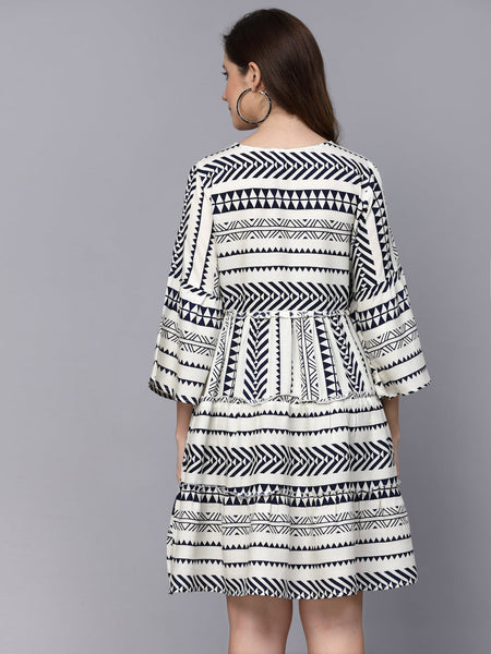 Stylum Women's Printed Rayon Tiered dress (DRSHANNAH)