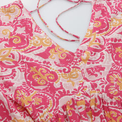 Stylum Women's Floral printed Cotton Flared dress (DRSSOUL)