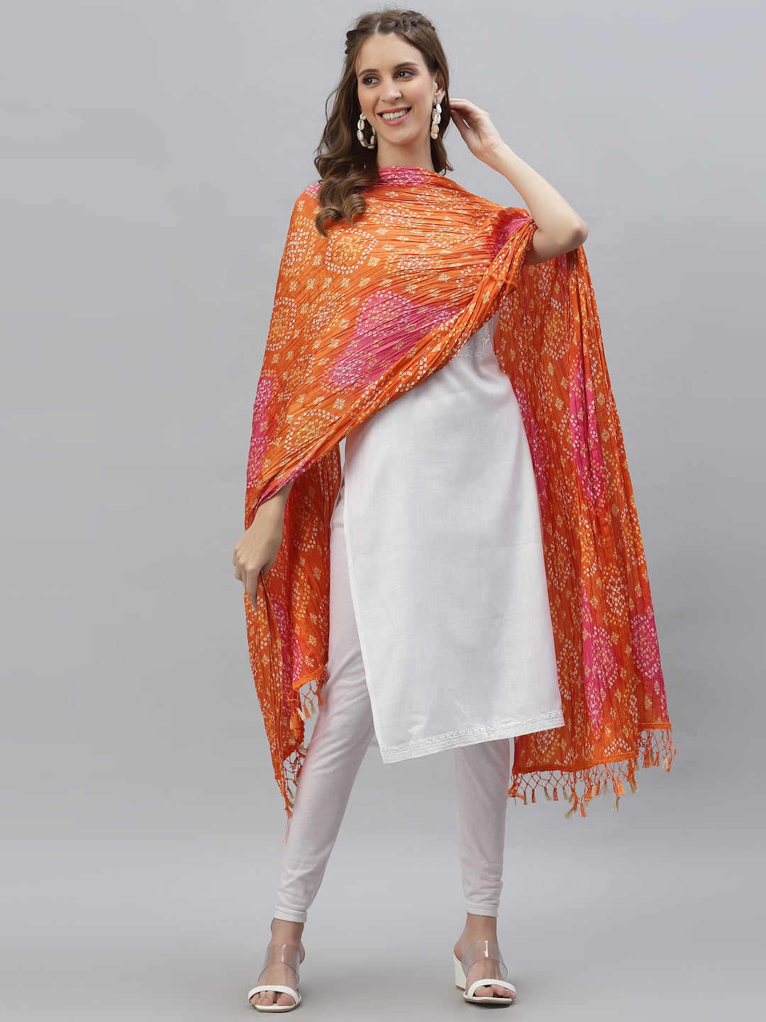 Bandhani Silk Blend Dupatta