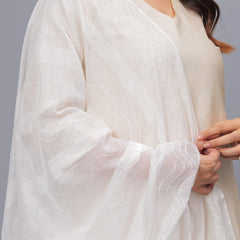 Stylum Women's Embroidered Chanderi Drawer Dupatta (DUPJESIKAWHITE)