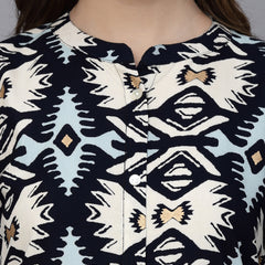 Stylum Women's Printed Rayon A-Line Kurta (INDOIKAT)