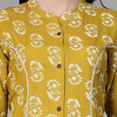 Stylum Women's Floral Printed Rayon A-Line Kurta (JOHNYCORN)