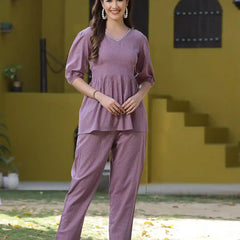 Stylum Women's Self Woven Kantha Cotton Cord Set (KATHACORDS)