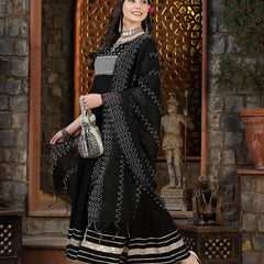 Stylum Women's Embroidered Rayon Anarkali Kurta with Dupatta (KDTAMSA)