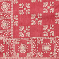 Stylum Women's Printed & Embroidered Cotton Anarkali kurta with Dupatta (KDTITANMAROON)