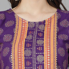 Rayon A-Line Kurta with Dupatta