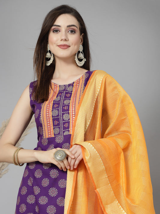 Rayon A-Line Kurta with Dupatta 