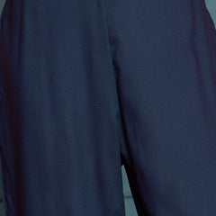 Stylum Women's Blue Solid & Embroidered Rayon Straight Kurta Pant Set (KPBLUEPHULWARI)