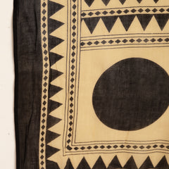 Stylum Women's Black Printed Cotton A-Line Kurta Palazzo Dupatta Set (KPDBLACKDIMI)