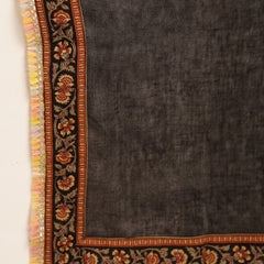 Stylum Women's Black Solid Cotton Straight Kurta Pant Dupatta Set (KPDBLACKGAP)