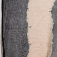 Stylum Women's Black Ajrakh Printed Cotton Straight Angrakha Kurta Pant Dupatta Set (KPDBLACKJACKY)