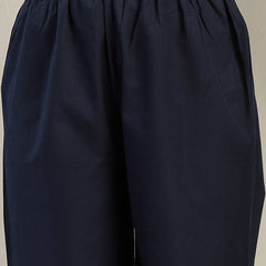 Stylum Women's Blue Ajrakh Printed Cotton A-Line Kurta Pant Dupatta Set (KPDBLUEHEERA)