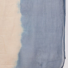 Stylum Women's Blue Ajrakh Printed Cotton Straight Angrakha Kurta Pant Dupatta Set (KPDBLUEJACKY)