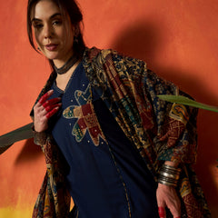 Stylum Women's Blue Solid Cotton Straight Kurta Pant Dupatta Set (KPDBLUEJIMAN)