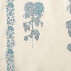 Stylum Women's Blue Floral Printed Cotton Slub Straight Kurta Pant Dupatta Set (KPDBLUEMUSK)