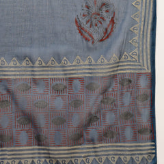 Stylum Women's Blue Solid Rayon A-Line Kurta Palazzo Dupatta Set (KPDBLUEOMNI)