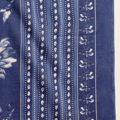 Stylum Women's Blue Floral Printed Cotton Blend Straight Kurta Pant Dupatta Set (KPDBLUEPHUGLI)