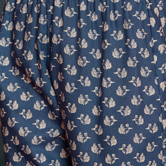 Stylum Women's Blue Floral Printed Cotton A-Line Kurta Pant Dupatta Set (KPDBLUETARIJ)
