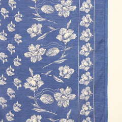 Stylum Women's Blue Floral Printed Cotton A-Line Kurta Pant Dupatta Set (KPDBLUETARIJ)