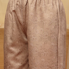 Stylum Women's Brown Floral Printed Rayon Anarkali Kurta Pant Dupatta Set (KPDBROWNFARAH)