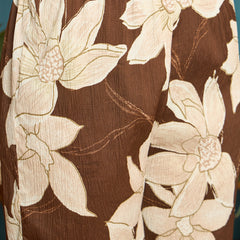 Stylum Women's Brown Floral Printed Crepe A-Line Kurta Palazzo Dupatta Set (KPDBROWNHILL)