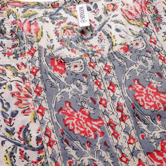 Stylum Women's Floral Printed Cotton Naira Cut Kurta Pant Dupatta Set (KPDCANVAS)