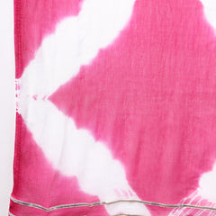 Stylum Women's Magenta Bandhej Printed Rayon Flared Kurta Pant Dupatta Set (KPDGEMALIA)