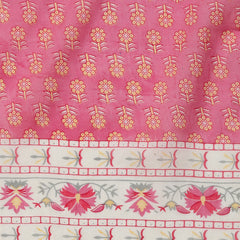 Stylum Women's Floral Printed Cotton Naira Cut Kurta Pant Dupatta Set (KPDGOHER)
