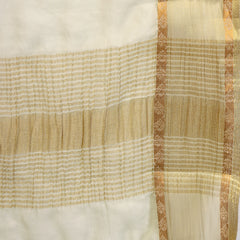 Stylum Women's Green Solid & Embroidered Shimmer Silk Straight Kurta Pant Dupatta Set