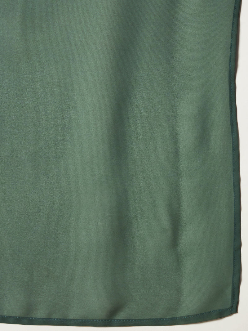 Stylum Women's Green Woven Design & Embroidered Brocade Straight Kurti Palazzo Dupatta Set (KPDGREENSANDESH)