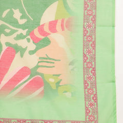 Stylum Women's Green Floral Printed Rayon Flared Kurta Palazzo Dupatta Set (KPDGREENSUFIYA)