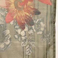 Stylum Women's Grey Floral Printed Chanderi Silk Straight Kurta Pant Dupatta Set (KPDGREYMORAL)