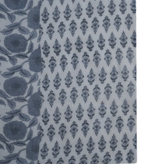 Stylum Women's Grey Floral Printed Cotton A-Line Kurta Pant Dupatta Set (KPDGREYMORINGA)