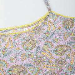 Stylum Women's Paisley Printed Rayon Kurta Pant Dupatta set (KPDHAZEL)