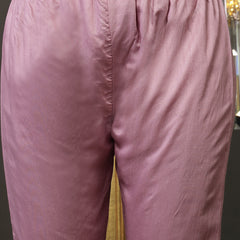 Stylum Women's Mulberry Woven Design & Embroidered Silk Blend Straight Kurta Pant Dupatta Set (KPDMALBERRYLAZER)