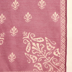 Stylum Women's Maroon Ikkat Printed Chanderi Straight Kurta Pant Dupatta Set (KPDMAROONROCHAK)