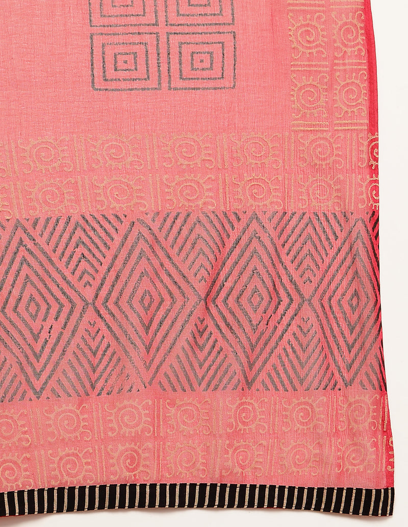 Stylum Women's Maroon Solid Rayon Straight Kurta Palazzo Dupatta Set (KPDMAROONTULIP)