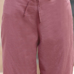 Stylum Women's Mauve Embroidered Silk Blend Anarkali Kurta Pant Dupatta Set (KPDMAUVEMAGGY)