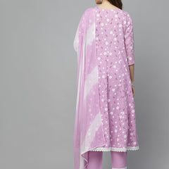 Anarkali Kurta with Pant & Dupatta