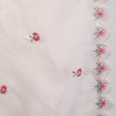 Stylum Women's Off White Embroidered Silk Straight Kurta Pant Dupatta Set (KPDOFFWHITESIMRAN)