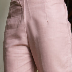 Stylum Women's Pink Solid Cotton Straight Kurta Pant Dupatta Set (KPDPINKDALMA)