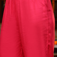 Stylum Women's Pink Floral Printed Rayon Straight Kurta Pant Dupatta Set (KPDPINKFRANCE)