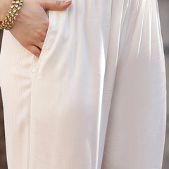 Stylum Women's Pink Printed & Embroidered Cotton Anarkali Kurta Pant Dupatta Set (KPDPINKHIMANI)