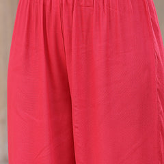 Stylum Women's Solid Rayon Anarkali Kurta Pant & Dupatta Set (KPDPINKKIVI)