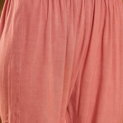 Stylum Women's Pink Printed Muslin Straight Pakistani Kurta Pant Dupatta Set (KPDPINKPATNA)