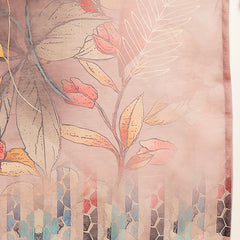 Stylum Women's Pink Floral Printed Chanderi Silk Straight Kurta Pant Dupatta Set (KPDPINKTORIL)