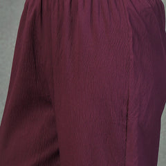 Stylum Women's Purple Solid & Embroidered Poly Crepe A-Line Kurta Pant Dupatta Set (KPDPURPLEPANAMA)