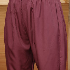 Stylum Women's Purple Floral Printed Chanderi Silk Straight Kurta Pant Dupatta Set (KPDPURPLERUHANI)